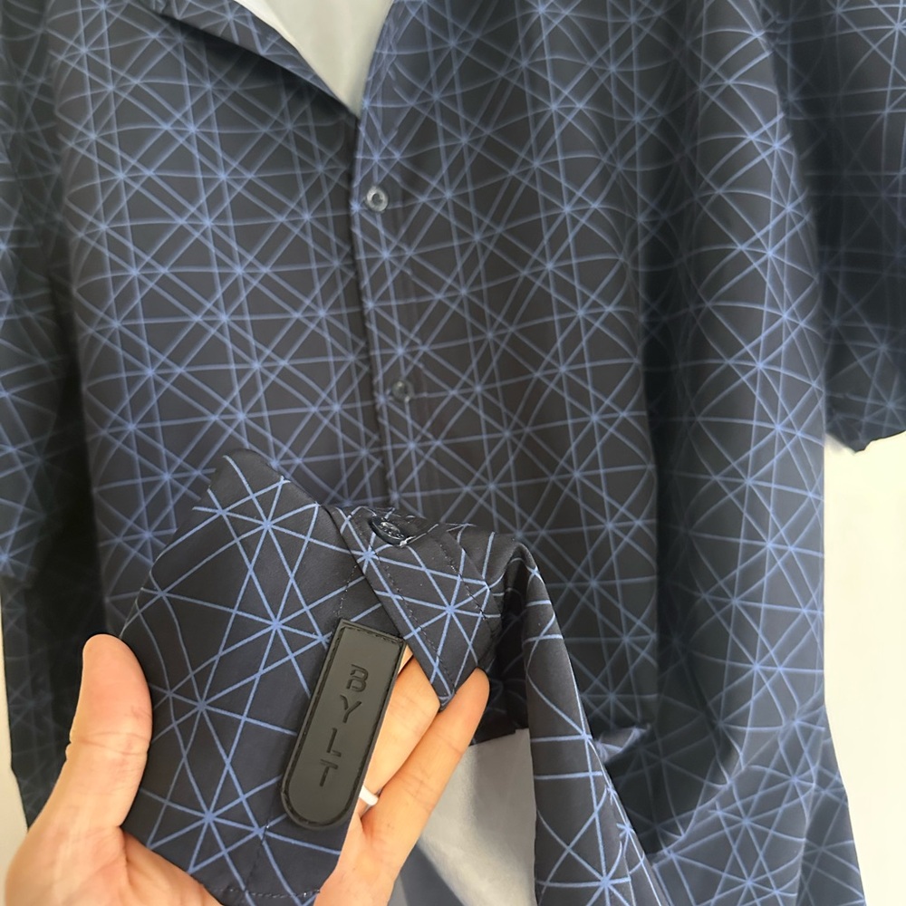 Bylt Basics Riviera Button Down Pattern Shirt Men… - image 5